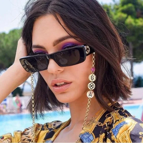 Gucci | Accessories | New Gucci Black Grey Rectangular  display picture 2